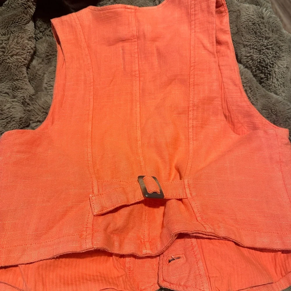 We The Free Vibrant Orange Vest - Picture 7 of 8